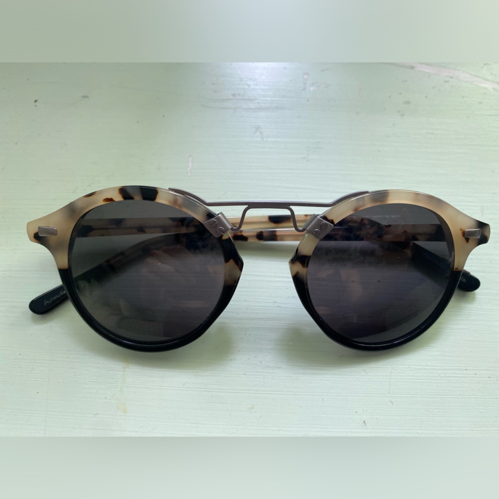 Krewe St. Louis Polarized Tortoise Round Sunglasses